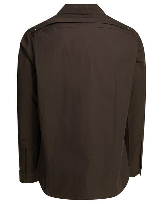 Rick Owens Brown Cotton Jacket for men