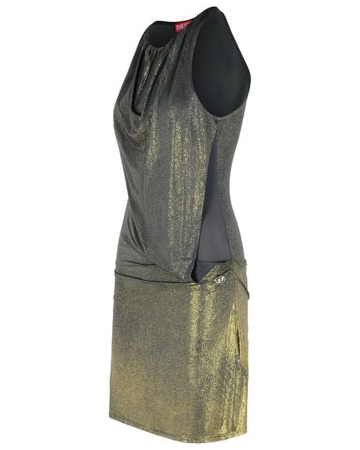 DIESEL Green Graphite Acetate Blend Dress