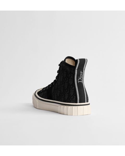 Dior Black Hooper High-Top Sneakers for men