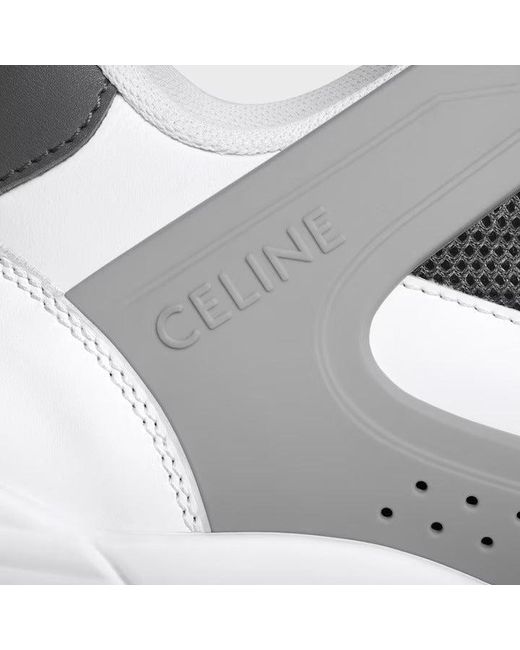 Céline White "Ct-09" Lace-Up Sneakers for men