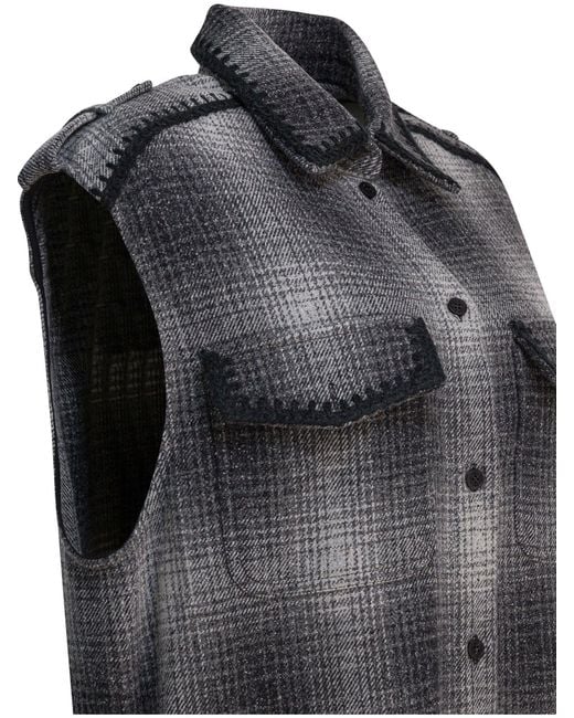 Golden Goose Deluxe Brand Black Wool-blend Chemisier Dress