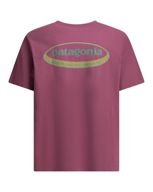 Patagonia Purple '95 Oval Logo" Crew-Neck T-Shirt for men