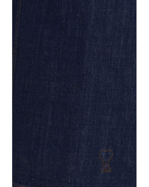 AMI Blue A-Line Dress