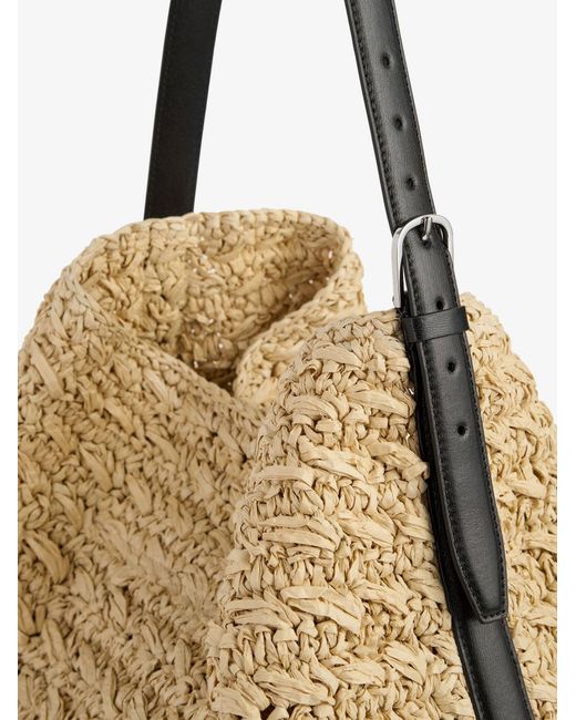 Totême Natural Raffia Shoulder Bag