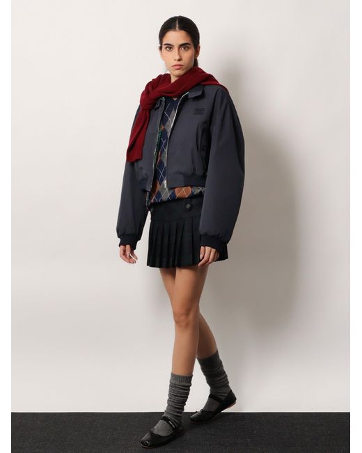 Miu Miu Blue Virgin Wool Sweater