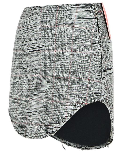 DIESEL Gray 'Ada' Cotton Miniskirt