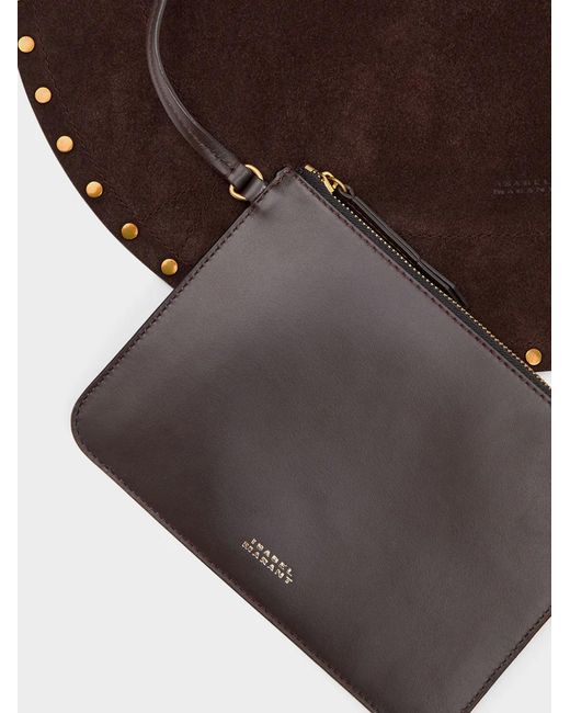 Isabel Marant Brown Oskan Hobo Suede Shoulder Bag