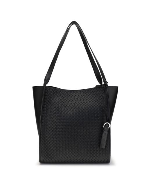 Men's Black Courier Tote Bag