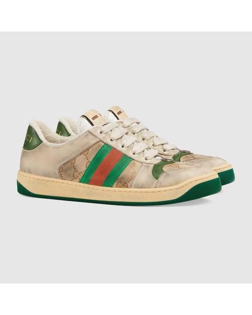 Gucci Natural "Screener" Sneakers