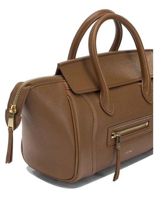Céline Brown Luggage Small Handbag