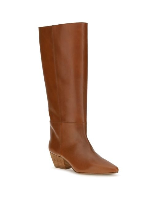 Forte_forte Brown High Leather Boots Cuoio