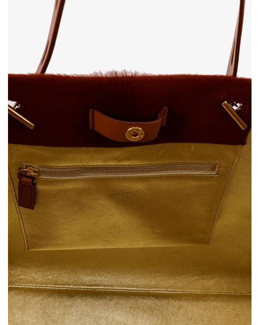 MINOBOSSI Brown Pony Skin Shoulder Bag