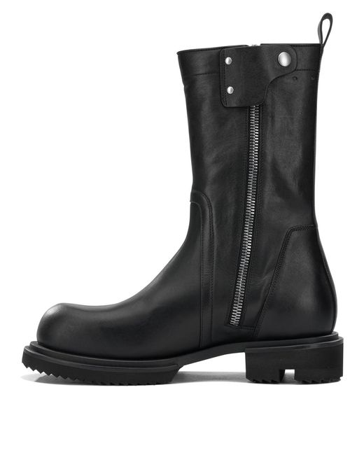 Rick Owens Black "Creeper Gabe" Combat Boots