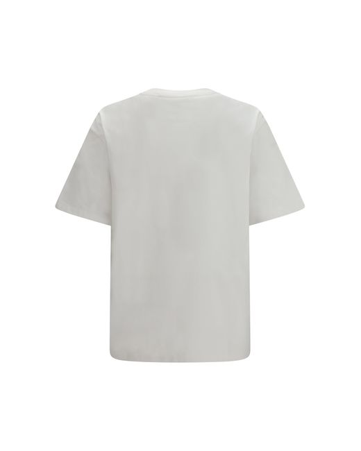 Bottega Veneta White Pima Cotton Jersey T-Shirt for men