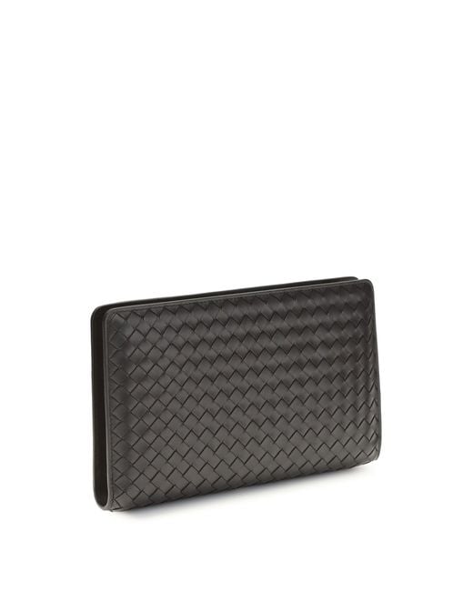 Bottega Veneta Gray Agenda Clutch