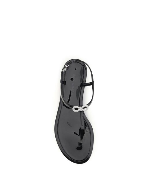 Mach & Mach White Mach & Mach Double Bow Sandals