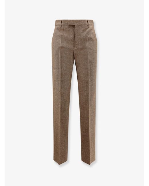 MM6 by Maison Margiela Natural Virgin Wool Trousers