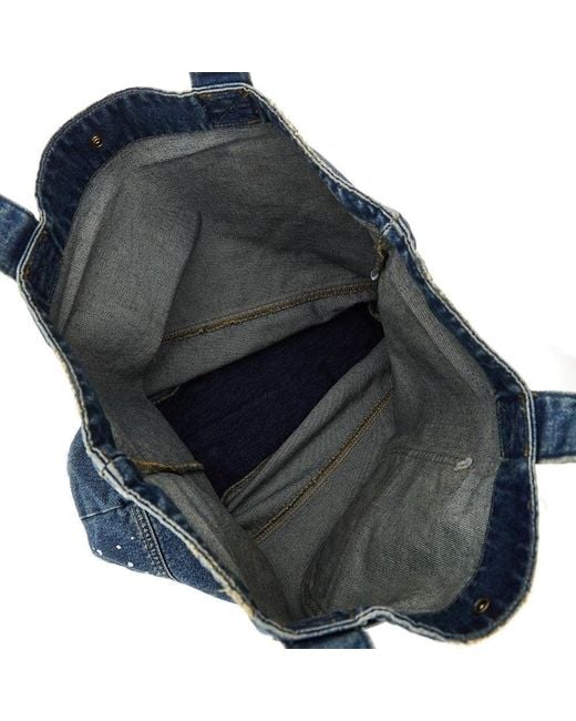 Carhartt Blue Destroy Denim Tote Bag for men
