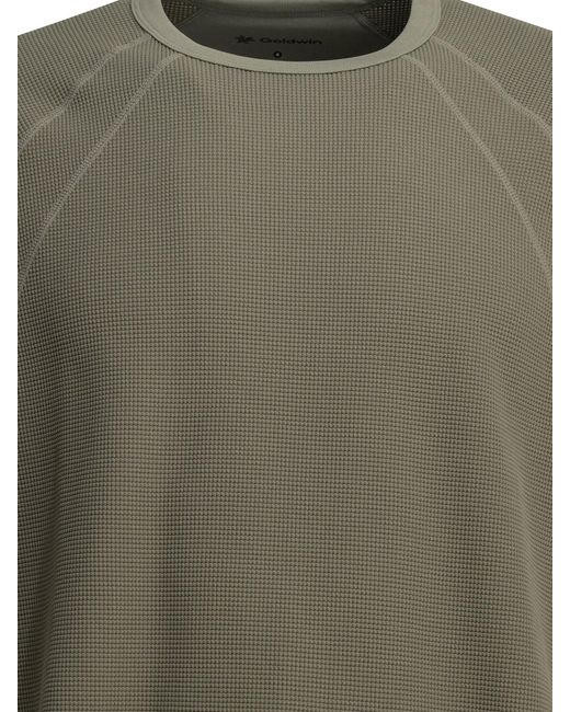 Goldwin Green "Mesh Wf Actinoid" Crew-Neck T-Shirt for men