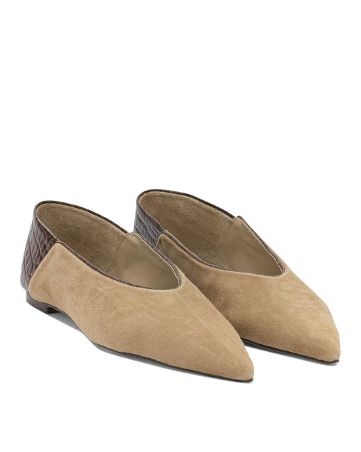 Ammb Milano Brown Leather Ballerinas