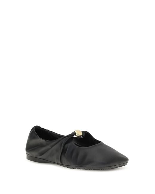 Loewe Black Pebble Ballerinas