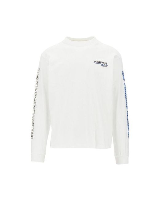 Pompeii3 White 'What's The Rush' Relaxed Fit T-Shirt for men