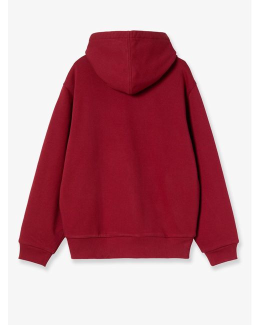 Carhartt Red Active Sweat Cotton Blend Jacket for men
