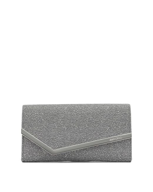 Jimmy Choo Gray "Emmie" Clutch