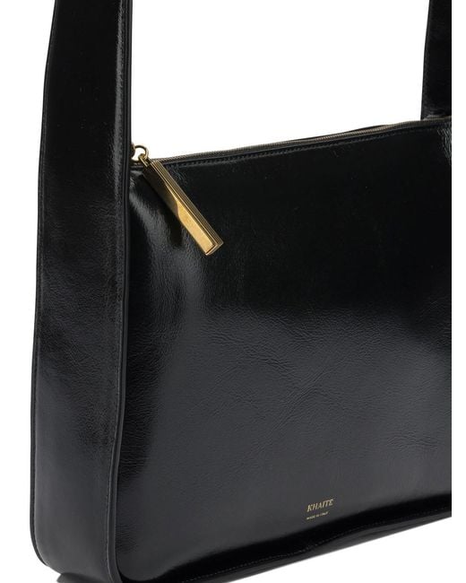 Khaite Black "Lory Squared" Small Shoulder Bag