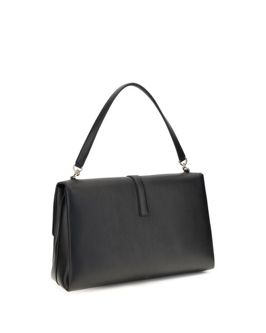 Ferragamo Black Large Mia Shoulder Bag