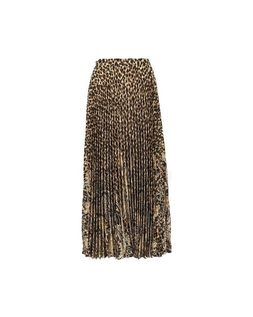 Etro Natural Printed Midi Skirt