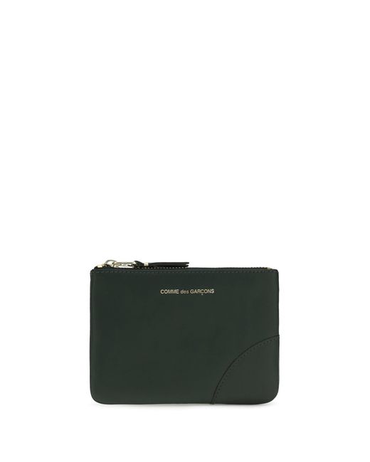 Comme des Garçons Green Coin Purse Calf Leather