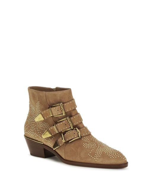Chloé Brown Suede Susan Boots