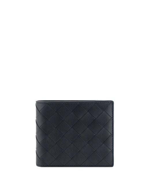 Men's Blue Iconic Intrecciato Wallet