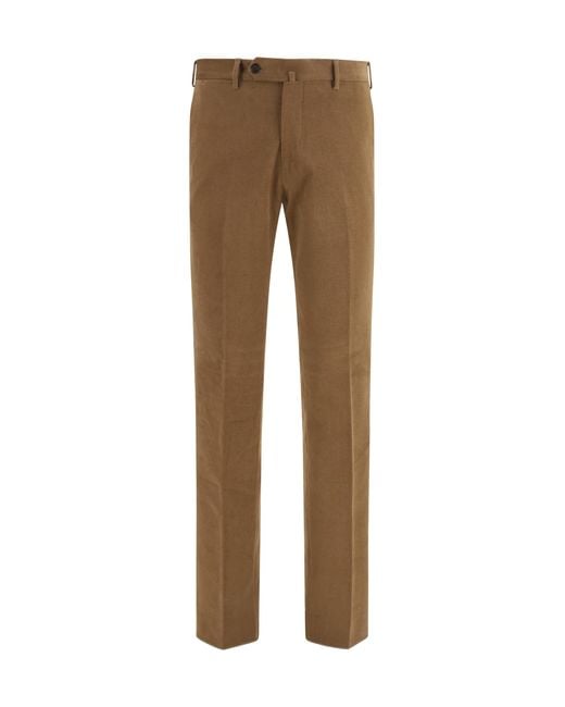 Germano Natural Tailored Corduroy Pants for men