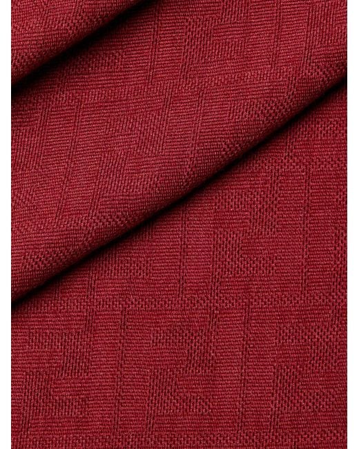 Fendi Red Wool Scarf