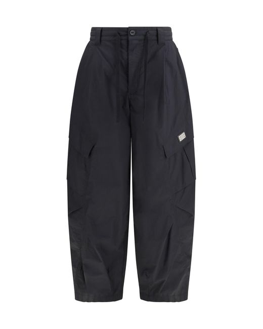 Dolce & Gabbana Blue Cotton Gabardine Pants for men