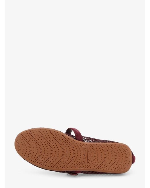 Alaïa Brown Mesh Ballet Flats