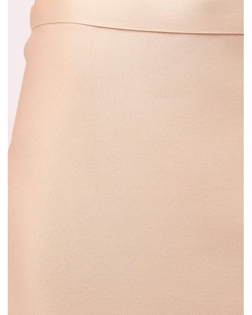 Alberta Ferretti White Silk Skirt