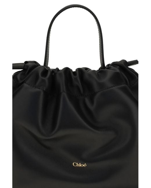 Chloé Black Chloé Icons Leather Chain Shoulder Bag