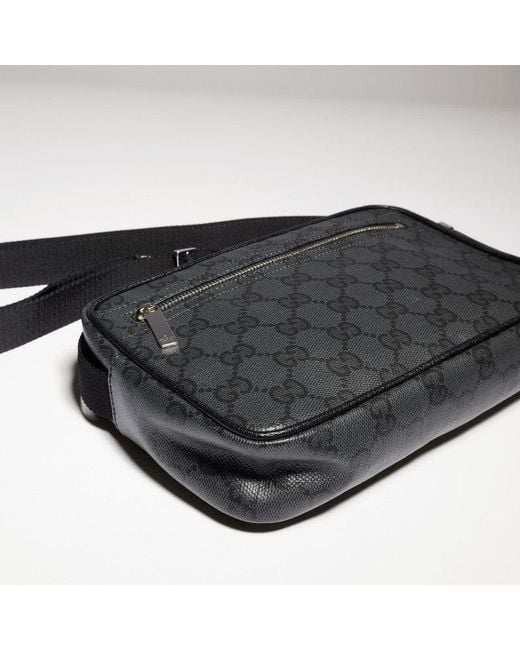 Gucci Black Small Gg Crossbody Bag for men
