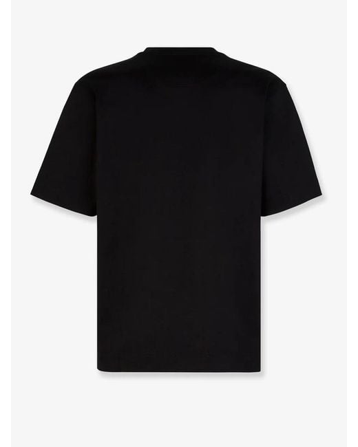 Fendi Black Cotton Ff T-Shirt for men