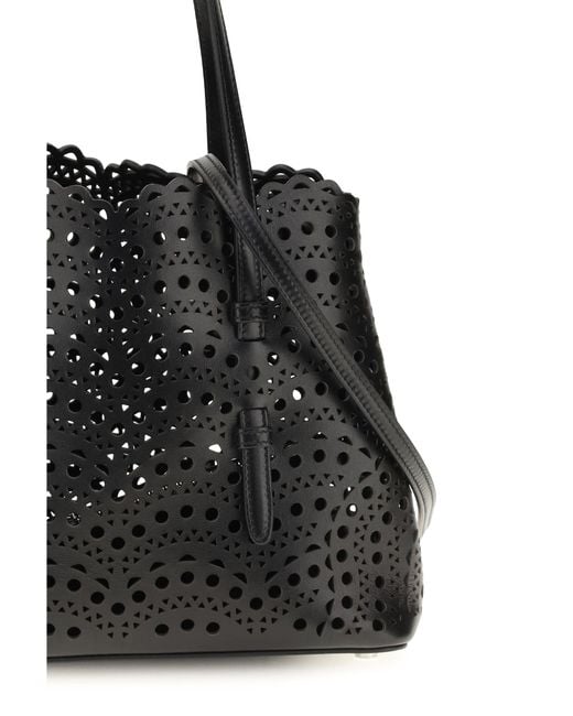 Alaïa Black Shoulder Bag Mina 25