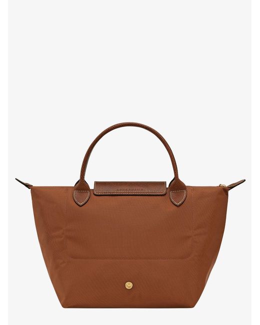 Longchamp Brown Le Pliage Nylon Handbag