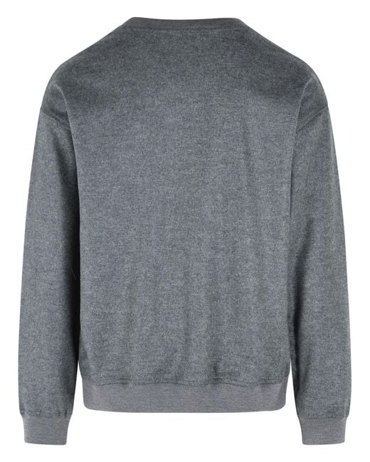 Jil Sander Gray Wool Sweatshirt for men