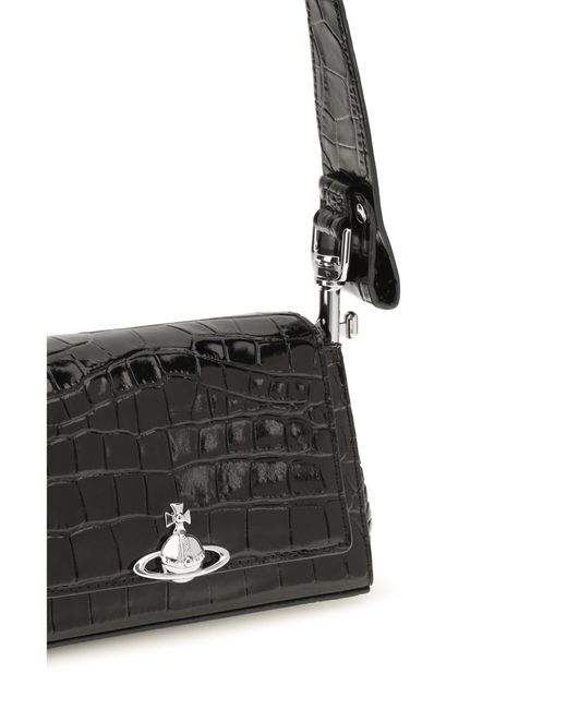 Vivienne Westwood Black Hazel Small Shoulder Bag