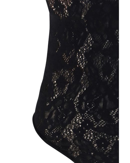 Wolford Black Infinite Rose Bodysuit