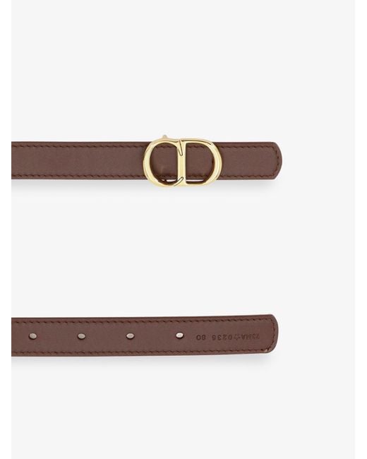 Dior White Dior Cd Icon Leather Belt