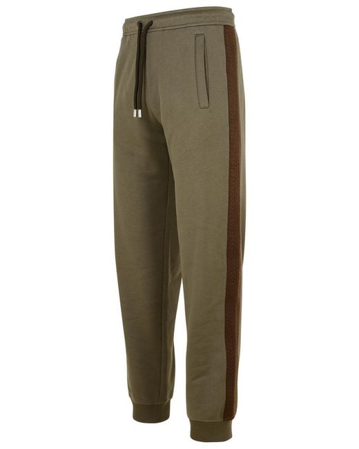 Lanvin Green Cotton Jogger Pants for men