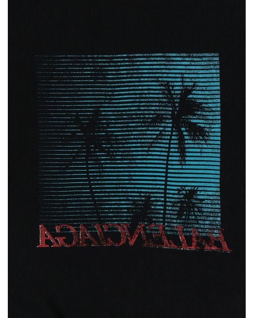 Balenciaga Black Cotton Sweatshirt for men
